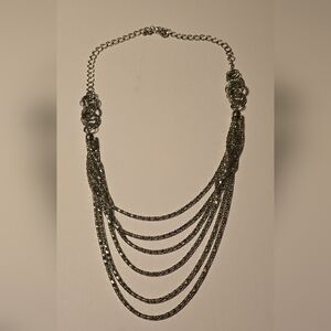 Silver Tiered Necklace Worn Once